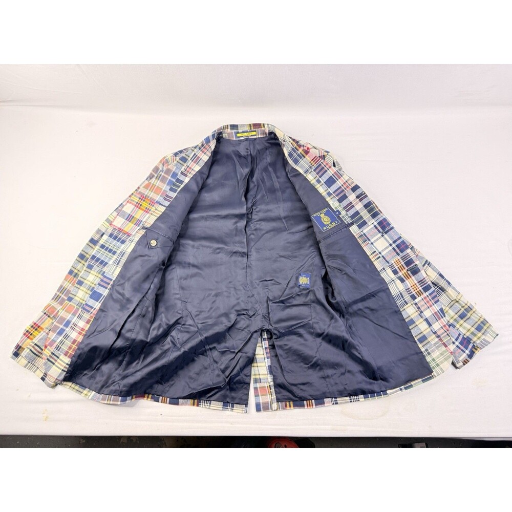 Rare Vintage Rugby Ralph Lauren Patchwork Blazer Size Medium - Picture 15 of 16